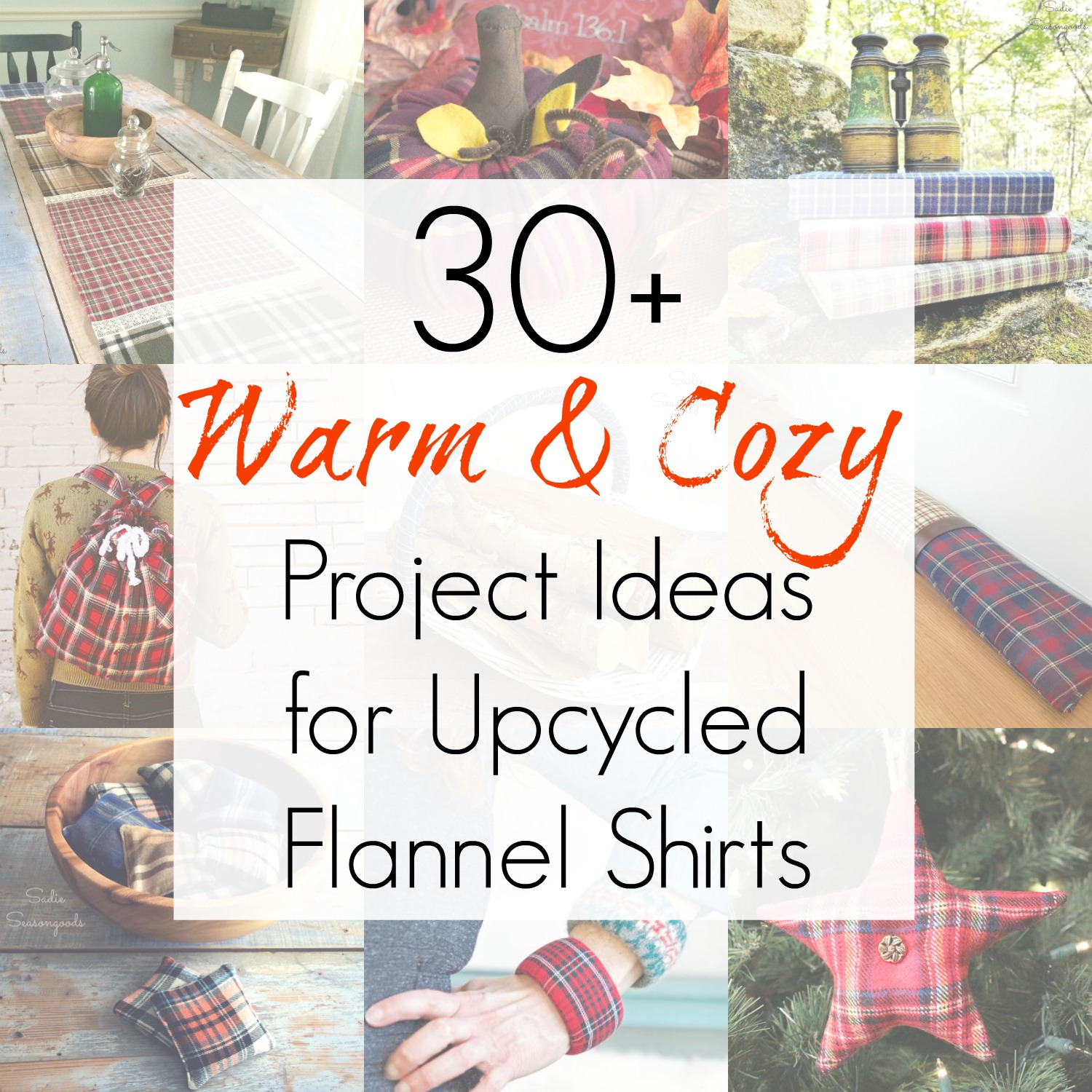 Upcycling Ideas for Flannel Fabric from Flannel Shirts
