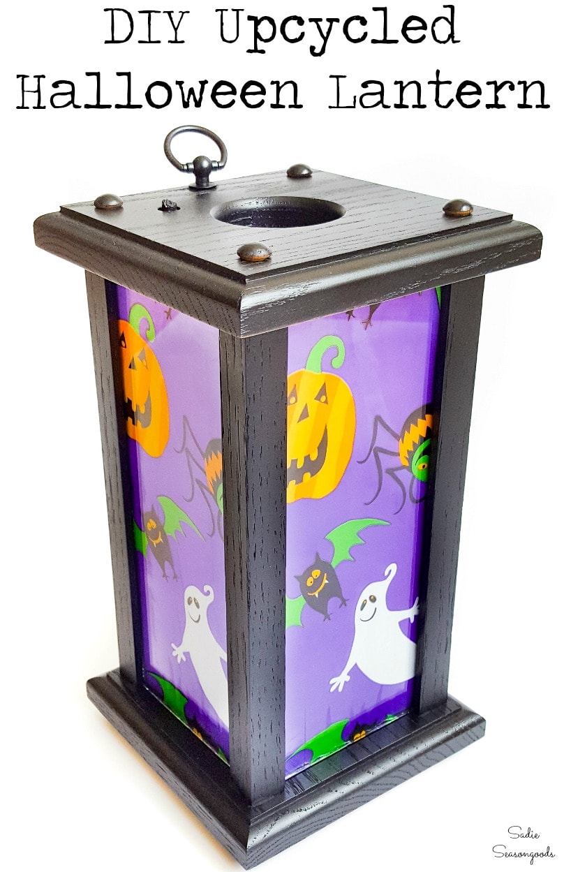 Light up Halloween decor with a lantern