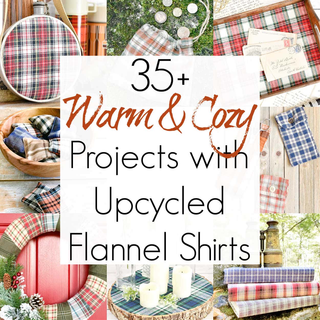 Craft Projects with Upcycled Flannel Shirts