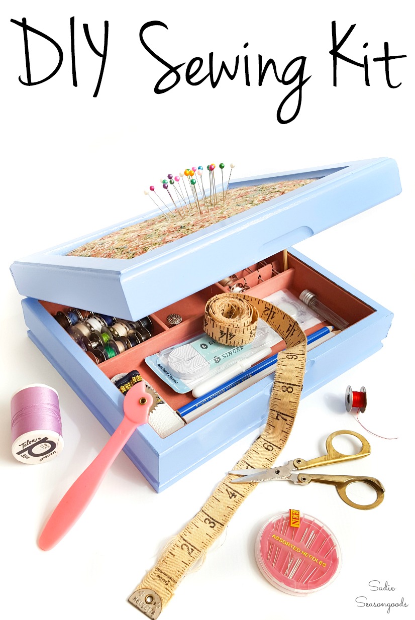 How to Make a Sewing Starter Kit from a Vintage Jewelry Box