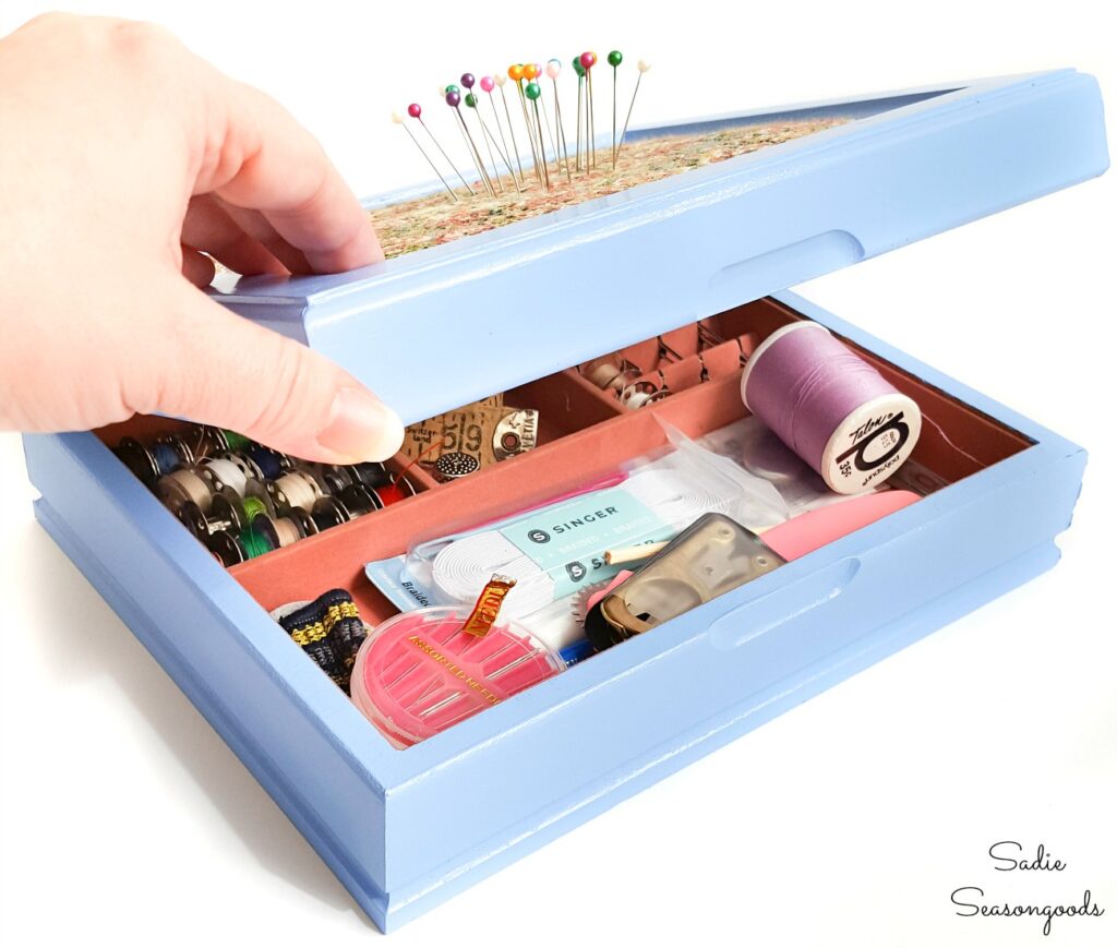 How to Make a Sewing Starter Kit from a Vintage Jewelry Box