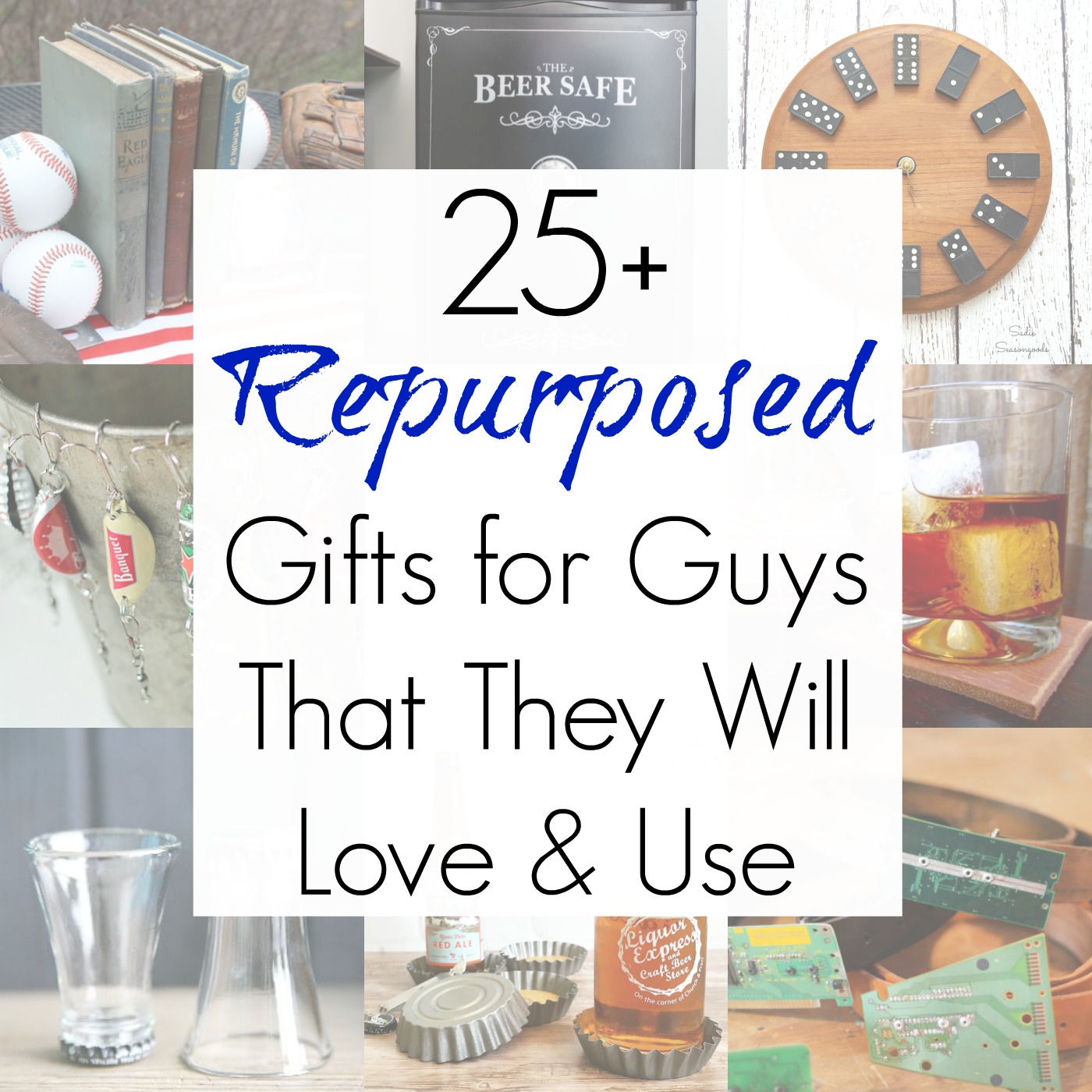 Upcycling Ideas for Gifts for guys, birthday gifts for him, and best man gift ideas