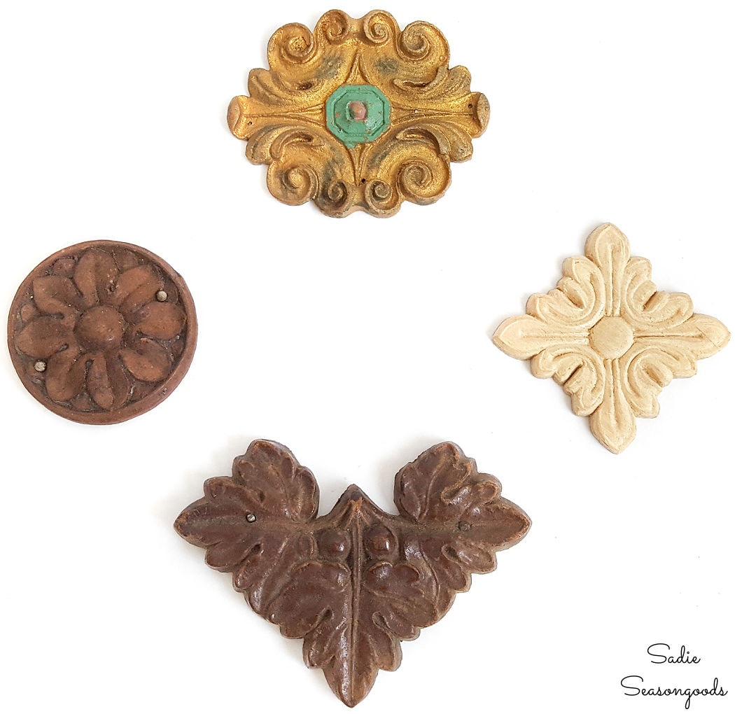 wood medallion appliques