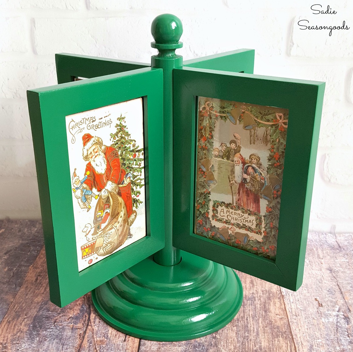 Vintage Christmas Cards in a Multi Photo Frame