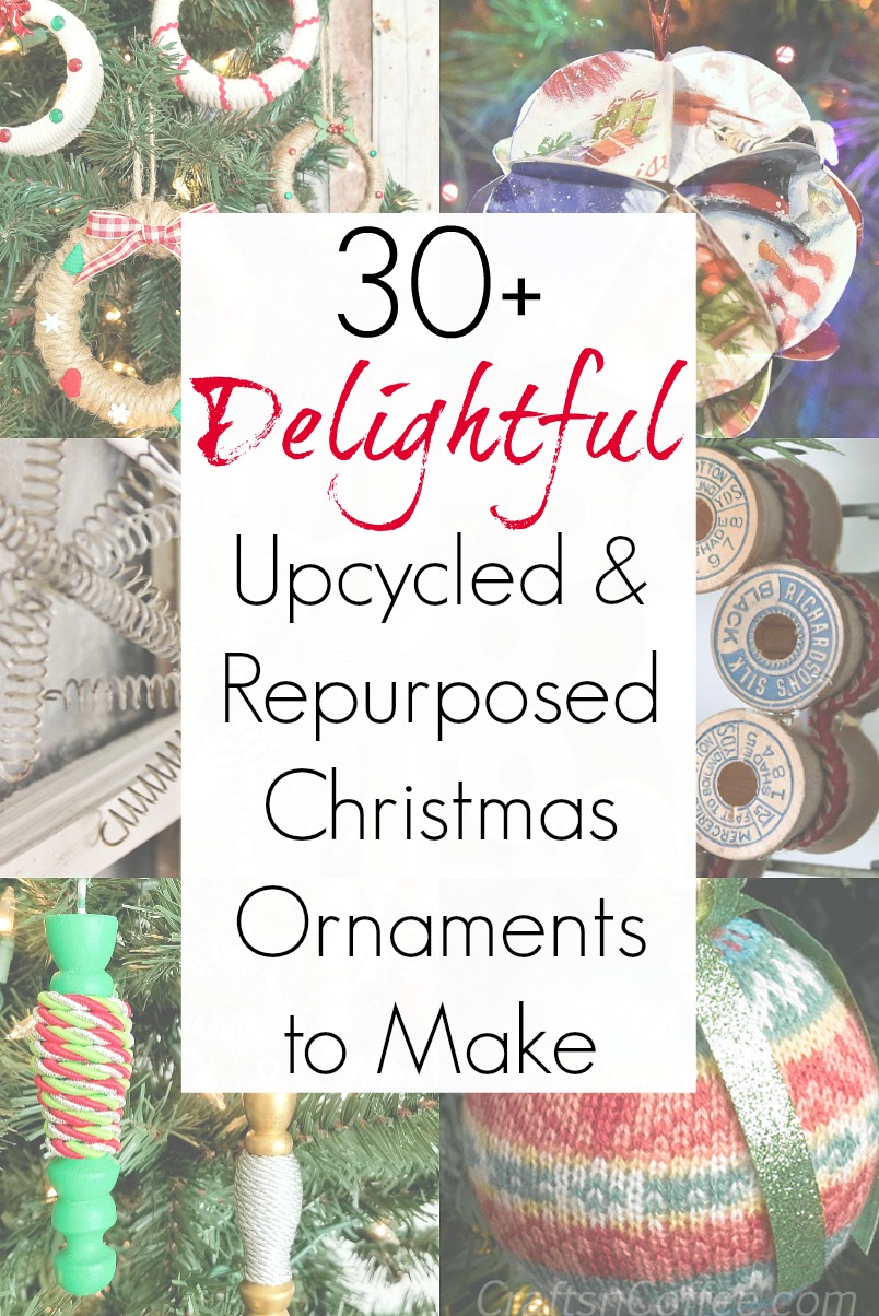 Upcycling ideas for Repurposed ornaments and Christmas ornament craft ideas