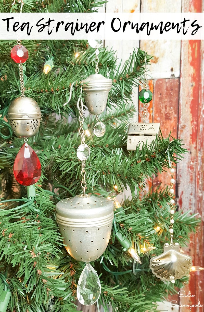 How to make Christmas ornaments from loose leaf tea strainers
