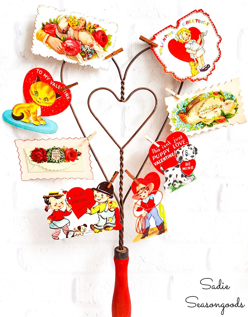 Vintage valentine decorations