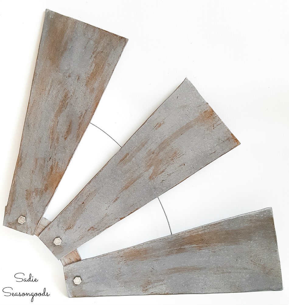 Decor From Ceiling Fan Blades, How To Make A Windmill Out Of Ceiling Fan Blades