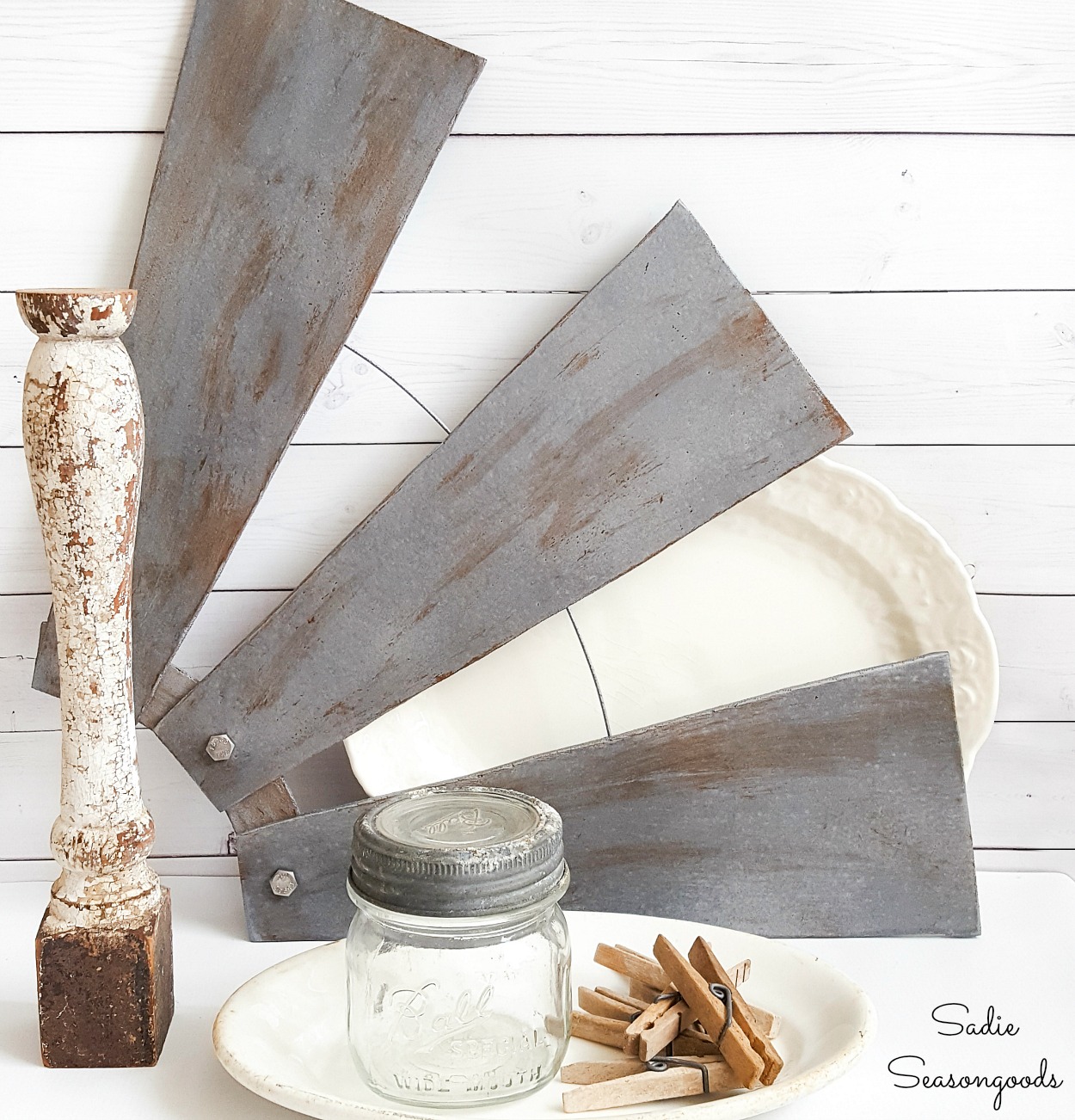 Windmill Decor For Farmhouse Home Decor From Ceiling Fan Blades