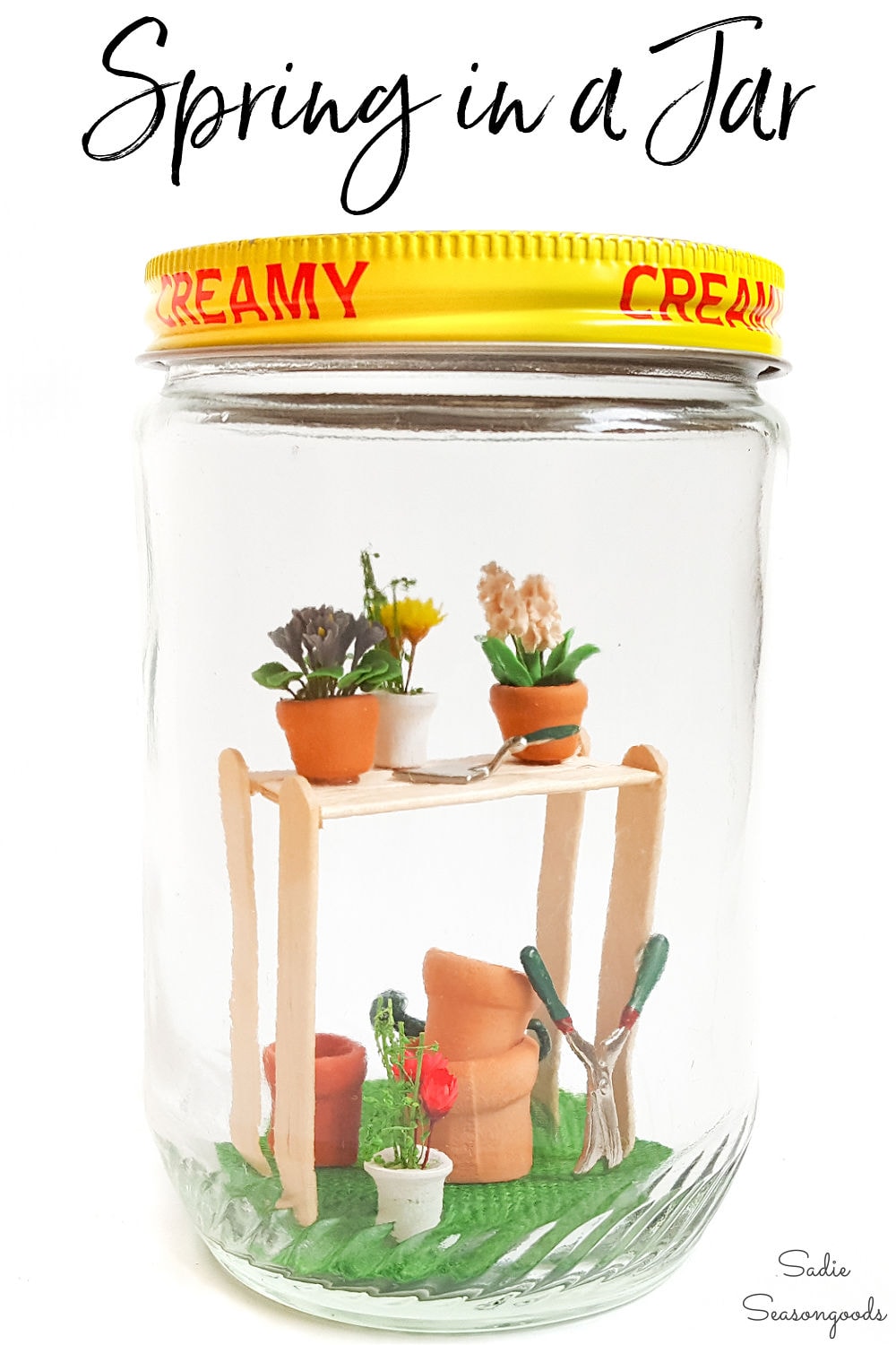 how to make a fairy garden in a jar