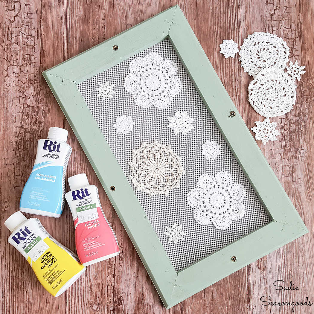 doily decor for spring