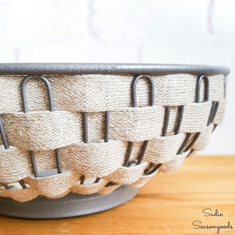 Upcycling a Wire Bread Basket into Vintage Farmhouse Decor