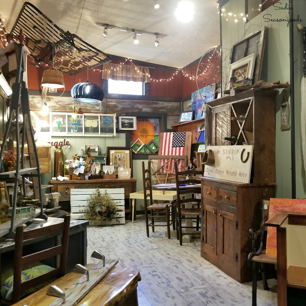 Downtown Blue Ridge GA and Shopping in Blue Ridge GA at Ain't What it Used to be for Upcycling and Vintage by Sadie Seasongoods