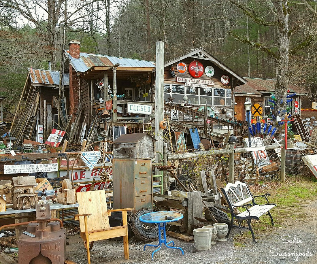 Smith Station Antiques in Cherry Log GA for things to do in Blue Ridge GA by Sadie Seasongoods