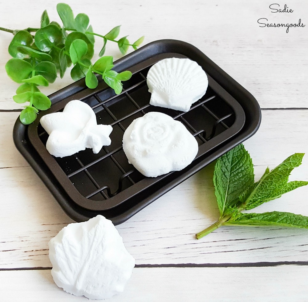 DIY Shower Melts in Silicone Butter Molds with Essential Oils