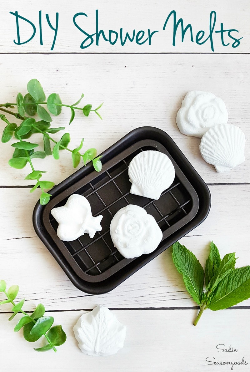 Repurposing the silicone butter molds for DIY shower melts