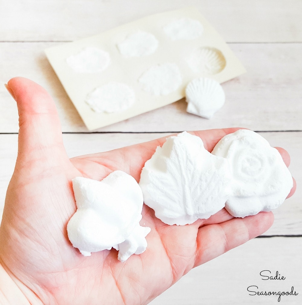 Shower melts with essential oils for sinus congestion