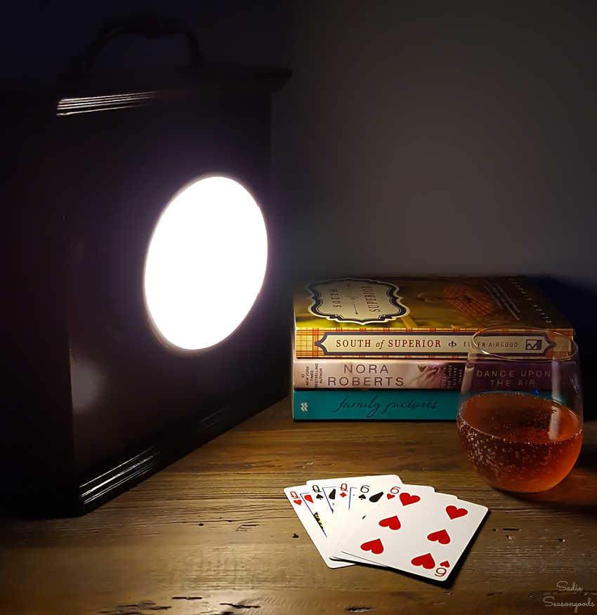 diy push light lantern