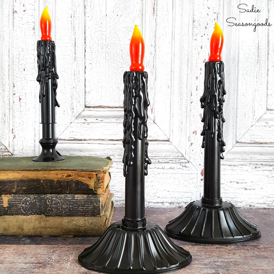 Halloween lighting ideas from electric Christmas candles