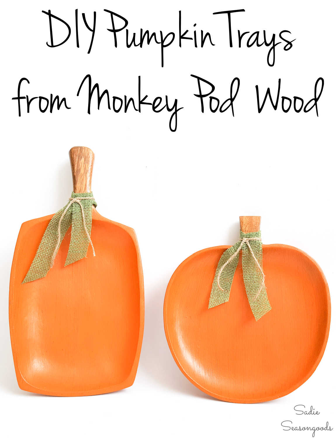 wooden pumpkins to paint for fall decor