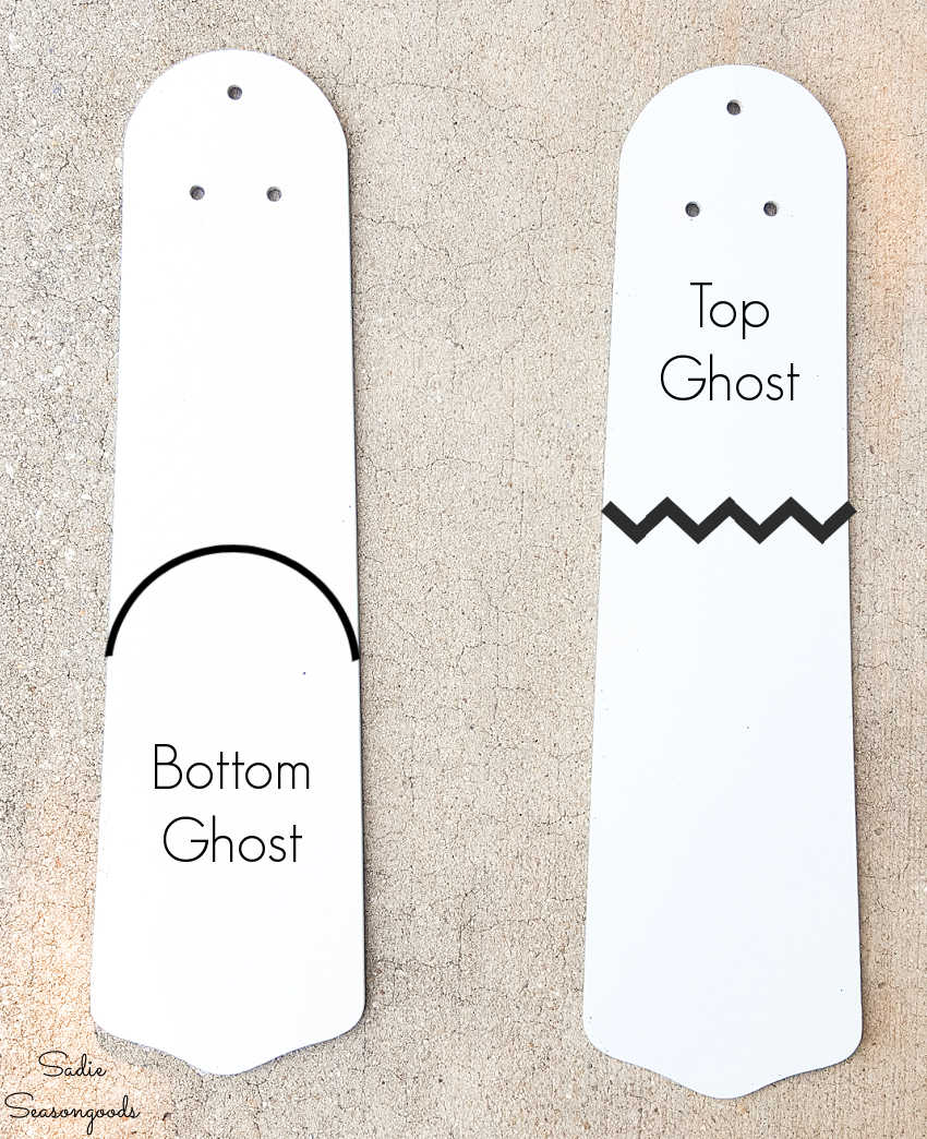 ghost ornaments for halloween decor