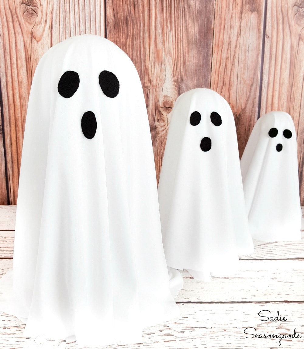 Halloween ghost decorations that seem to float