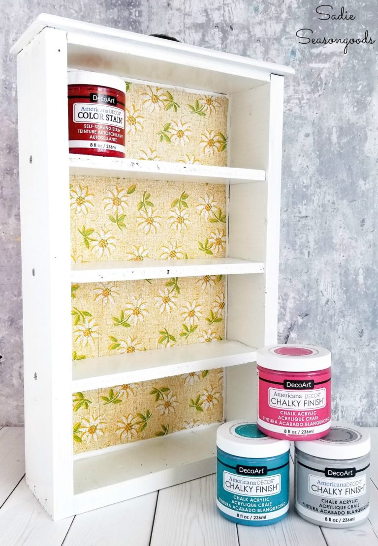 Craft Paint Storage with Wooden Drawers
