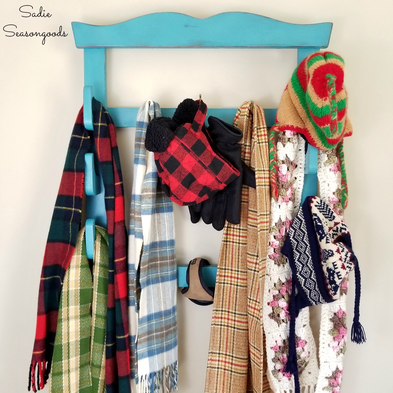 How to Make a Wall Mounted Coat Rack from an Upcycled Wall Gun Rack