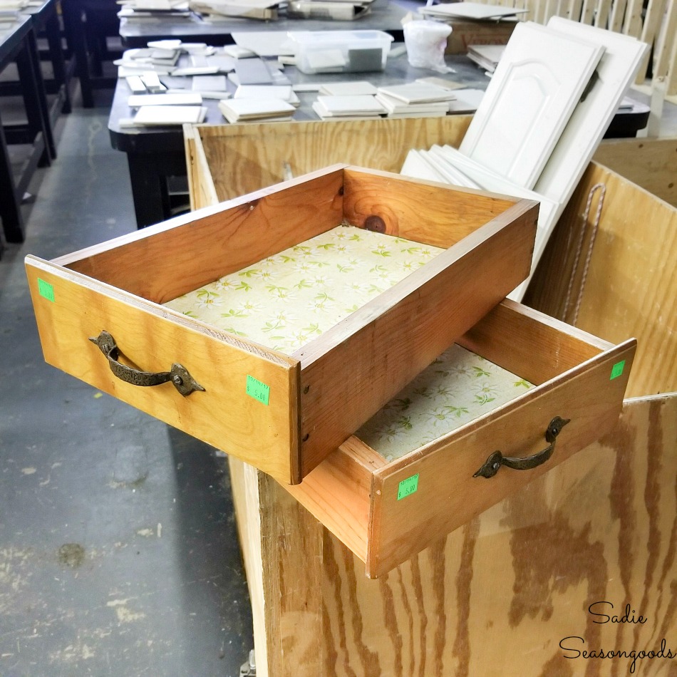 Wooden drawers for upcycling ideas and repurposing projects