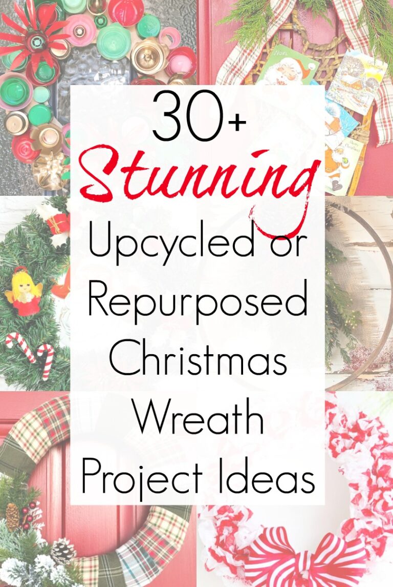 Christmas Wreath Ideas that are Upcycled and Repurposed!