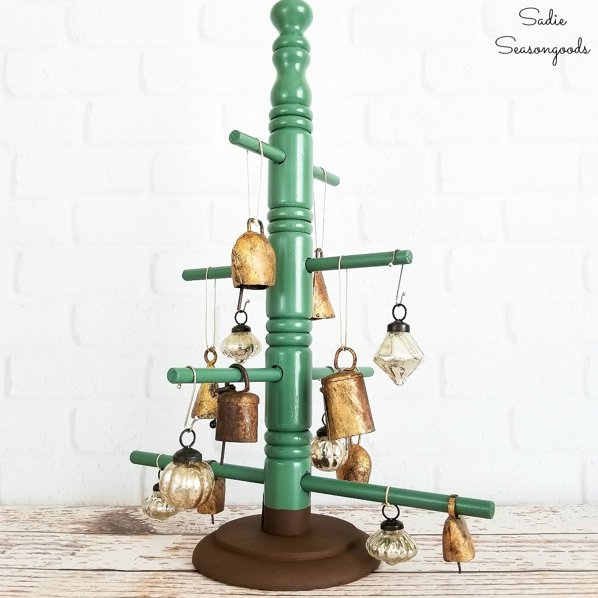 Minimalist Christmas Tree from a Coffee Mug Tree or Coffee Cup Holder
