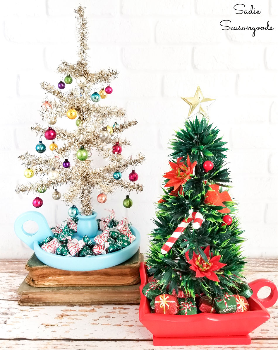 christmas candy dish for table top trees