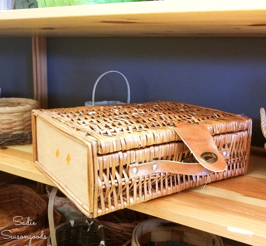 vintage picnic basket