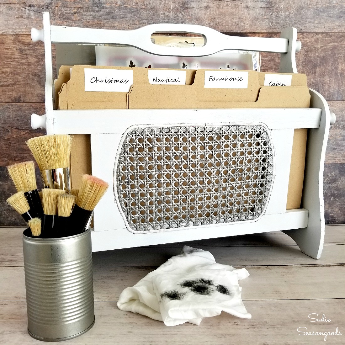 Turning a Magazine Rack into a File Organizer / File Tote