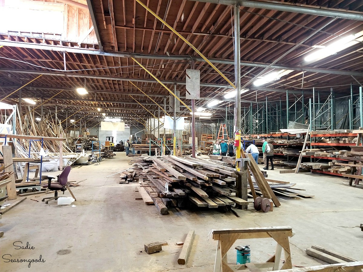 Reclaimed wood Durham NC at Reuse Warehouse, a Durham thrift store for Second hand goods by Sadie Seasongoods