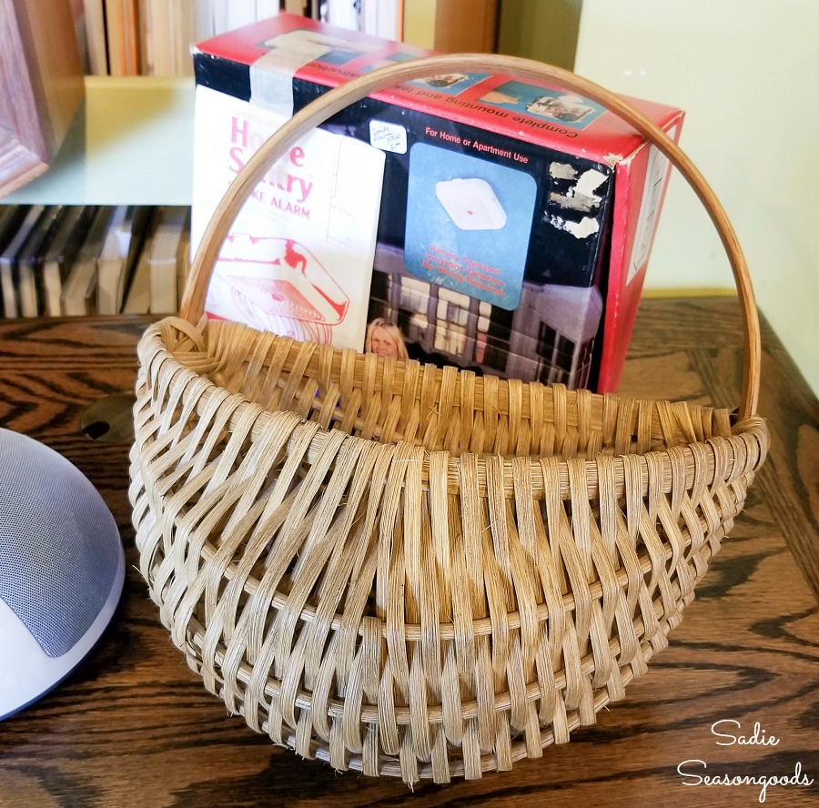 Hanging door basket or flat back basket for upcycling into Easter door decorations