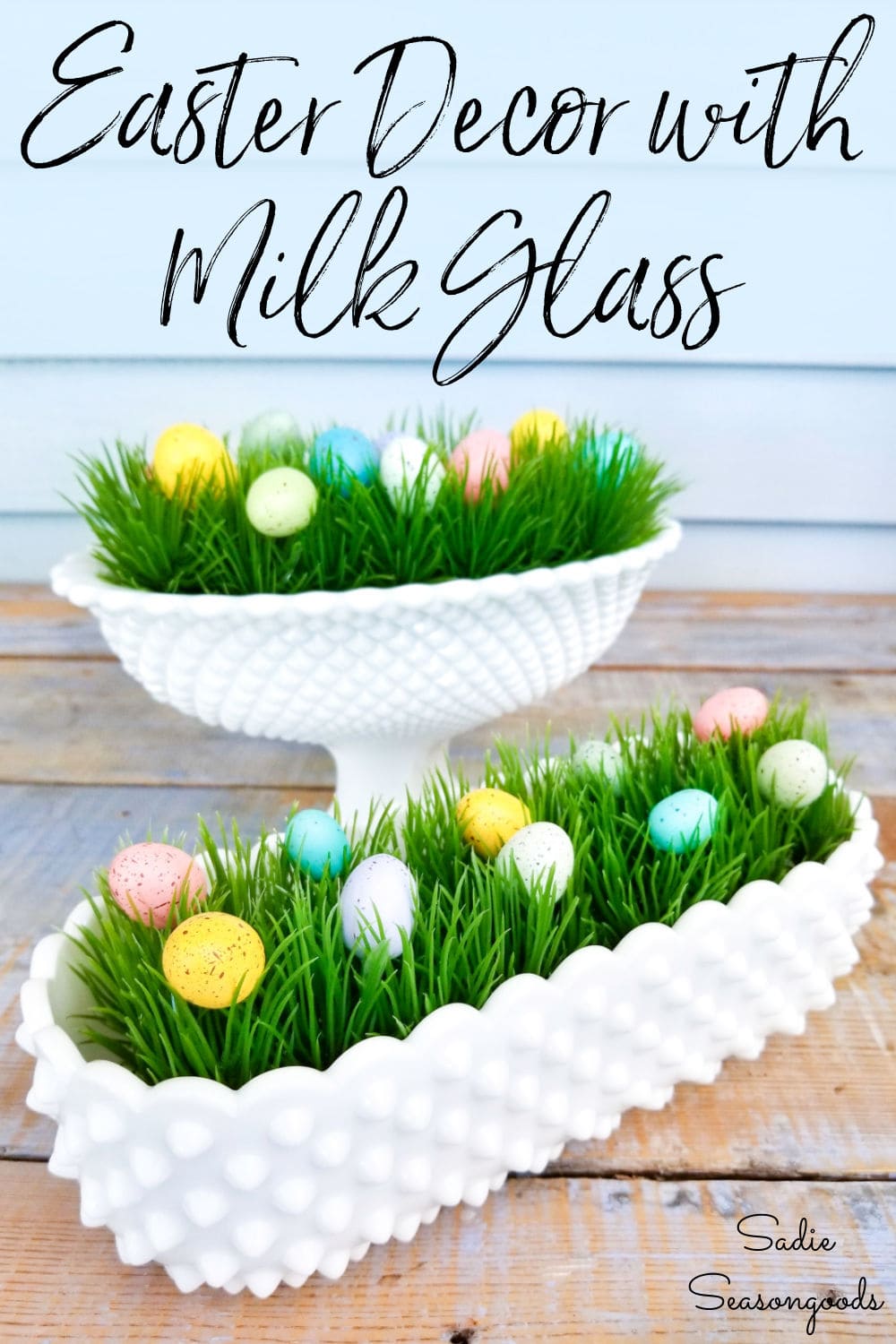 Decorating with milk glass