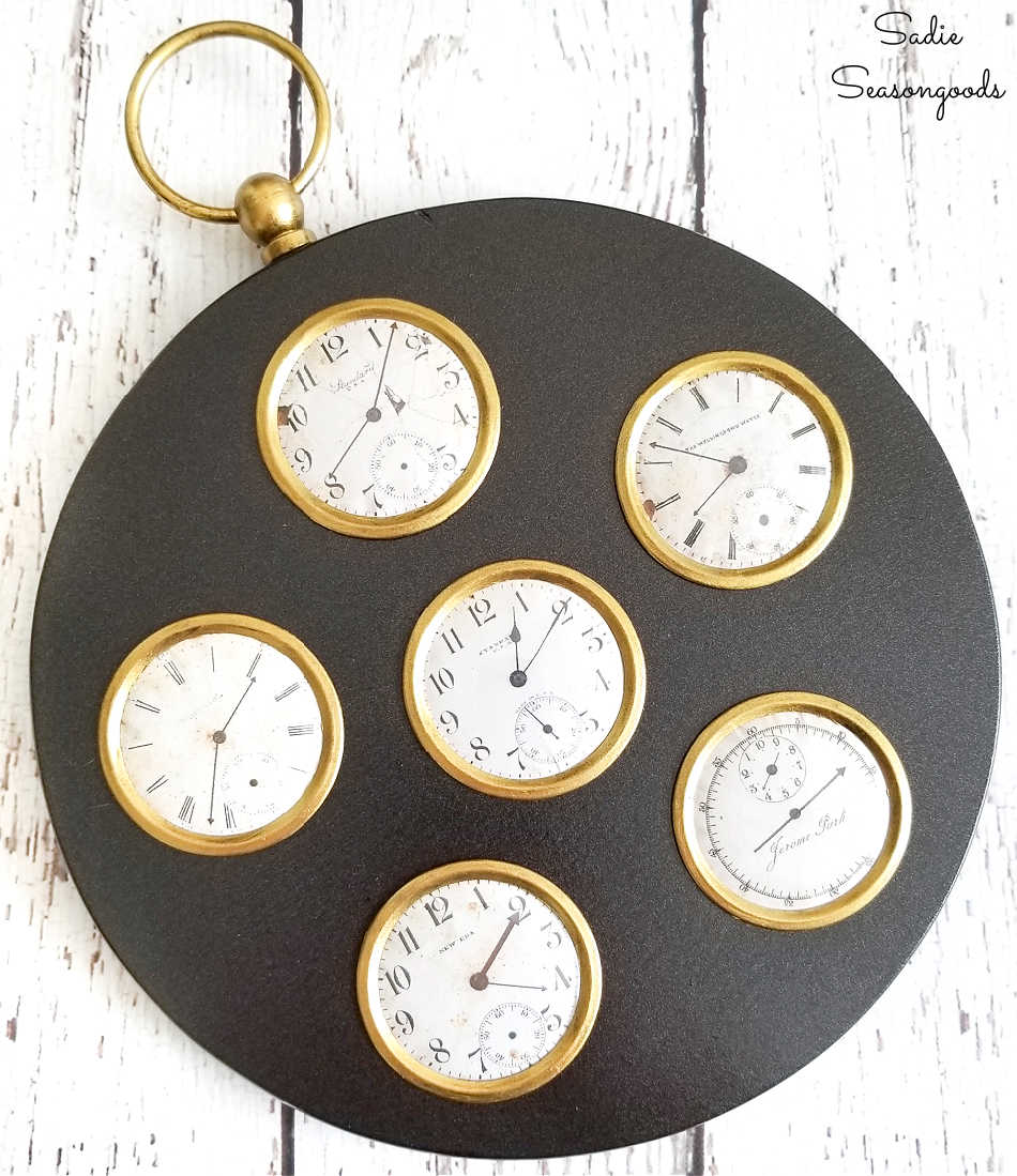 pocket watch wall clock