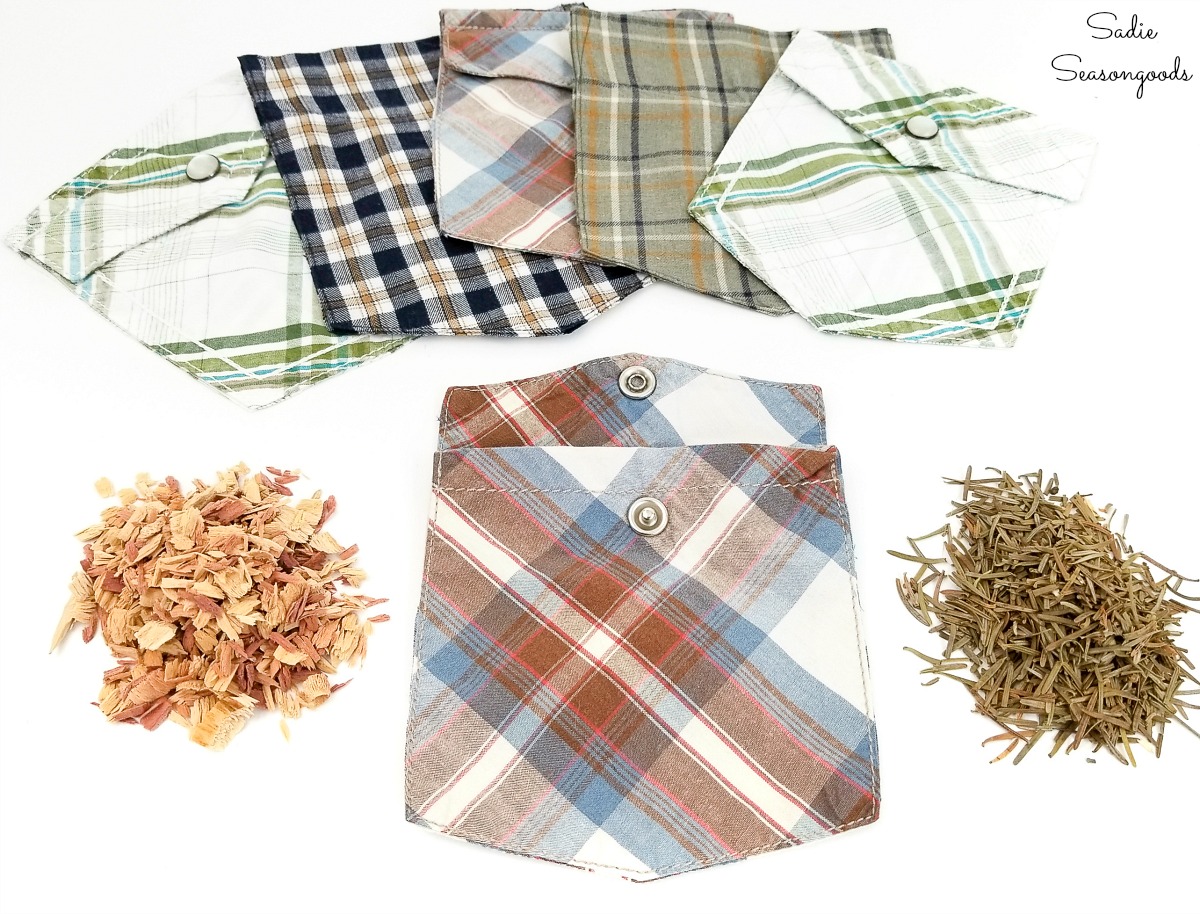 Cedar chips and balsam fir needles for drawer sachets