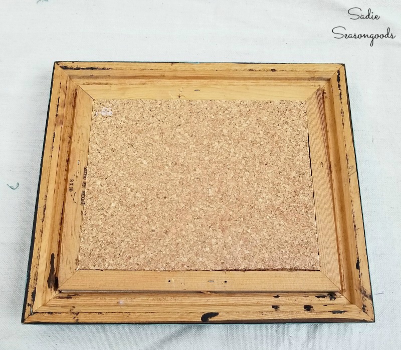 Framed cork board and cork board ideas for cute office decor