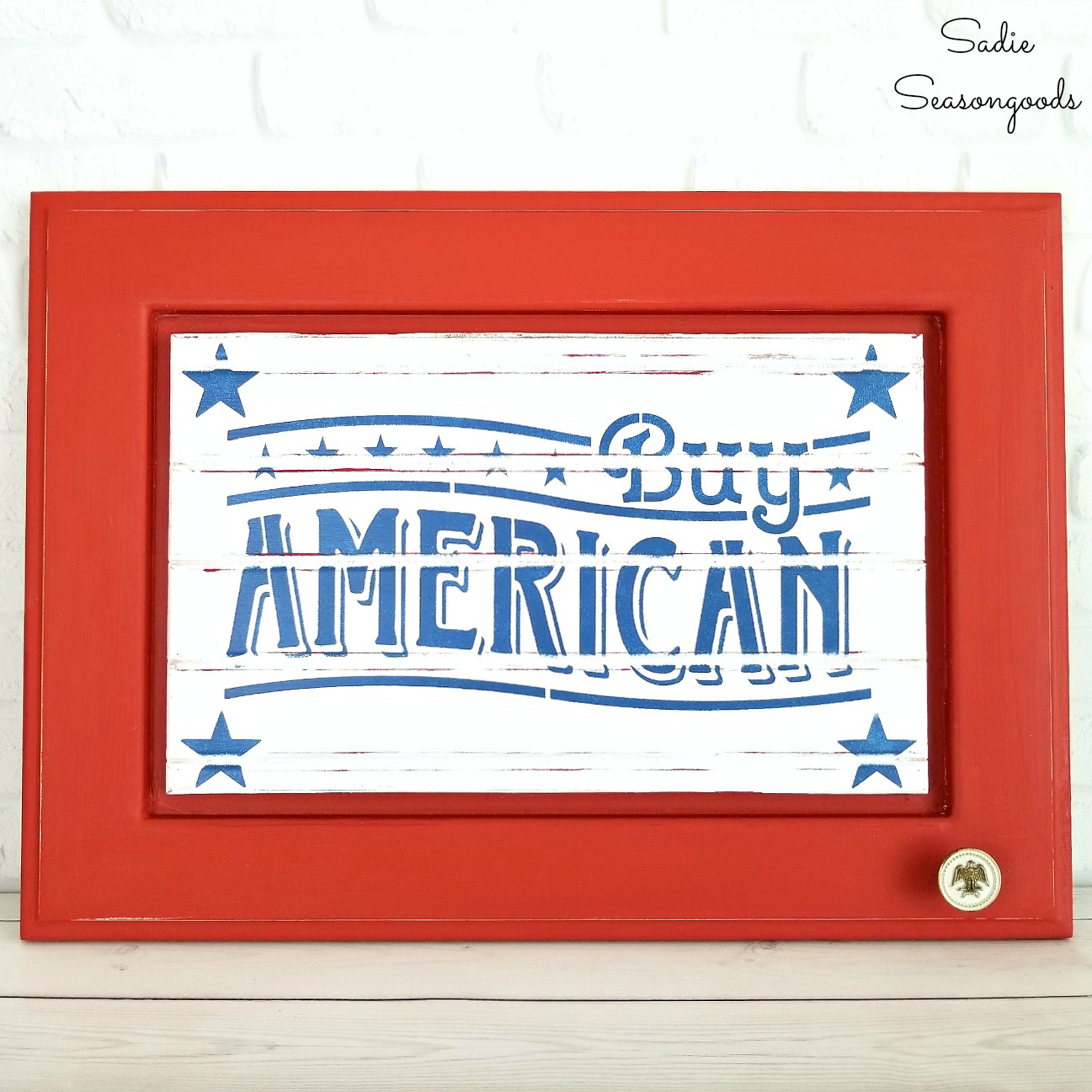 Recreating The Look Of Vintage Signs Garage Signs With A Cabinet