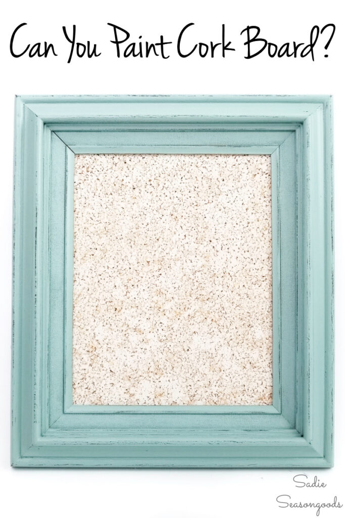 Framed Cork Board from a Picture Frame for Home Office Decor