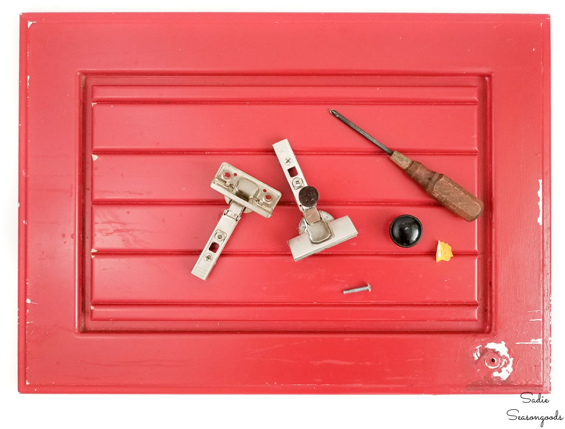 preparing a cabinet door for painting