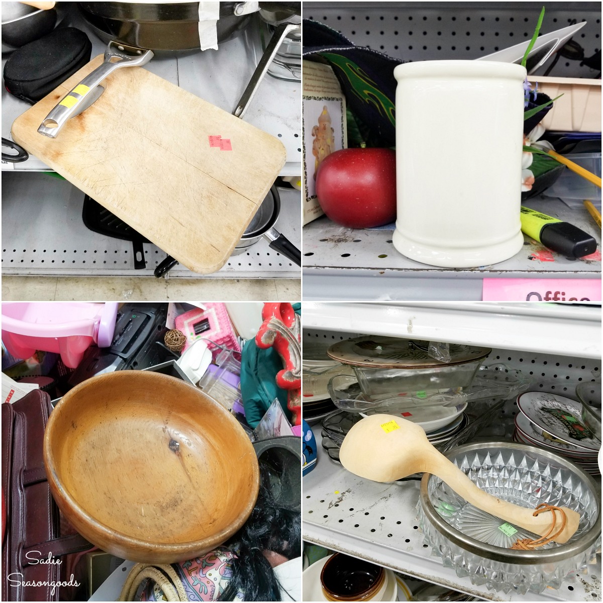 Farmhouse kitchen accessories for thrift home decor