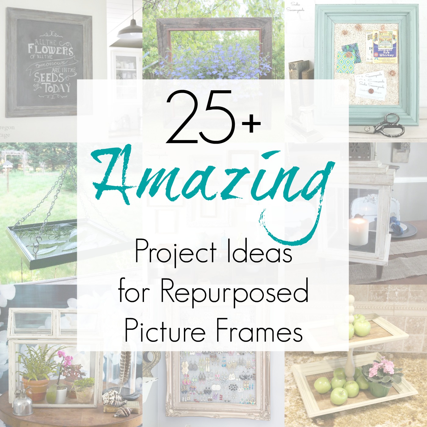 30+ Upcycling Ideas for Cheap Frames / Picture Frames from the Thrift Store