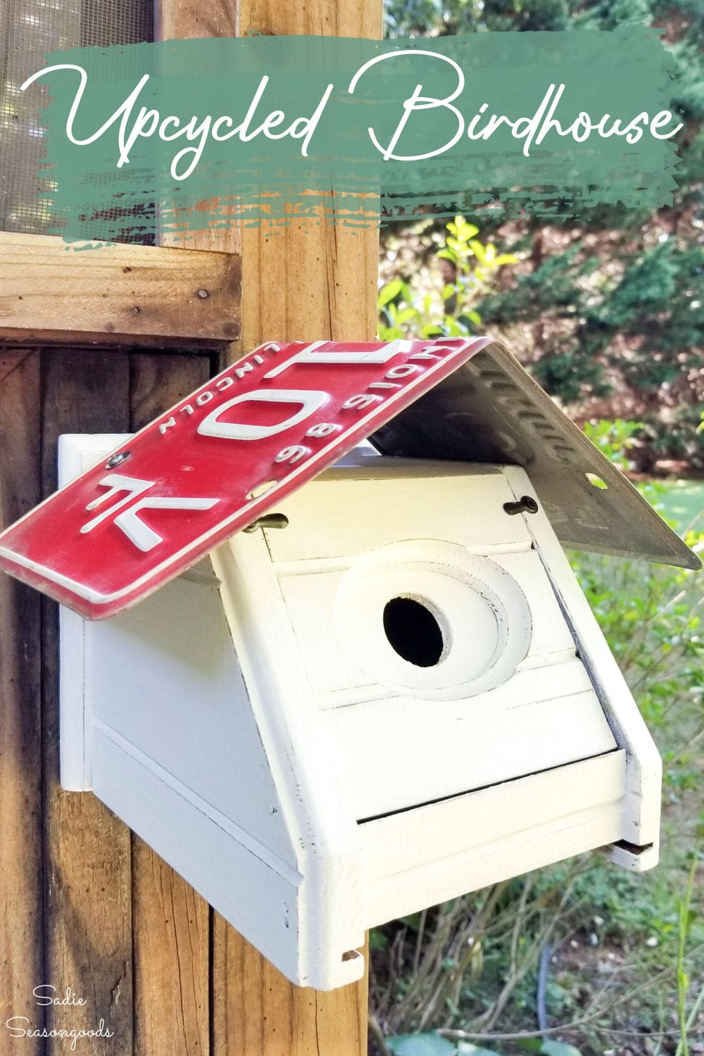 repurpose project for a house wren birdhouse