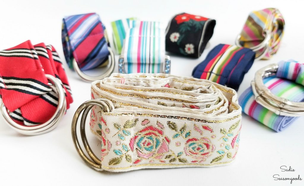 Refashioning with Ribbon Belts to Make Unique Accessories
