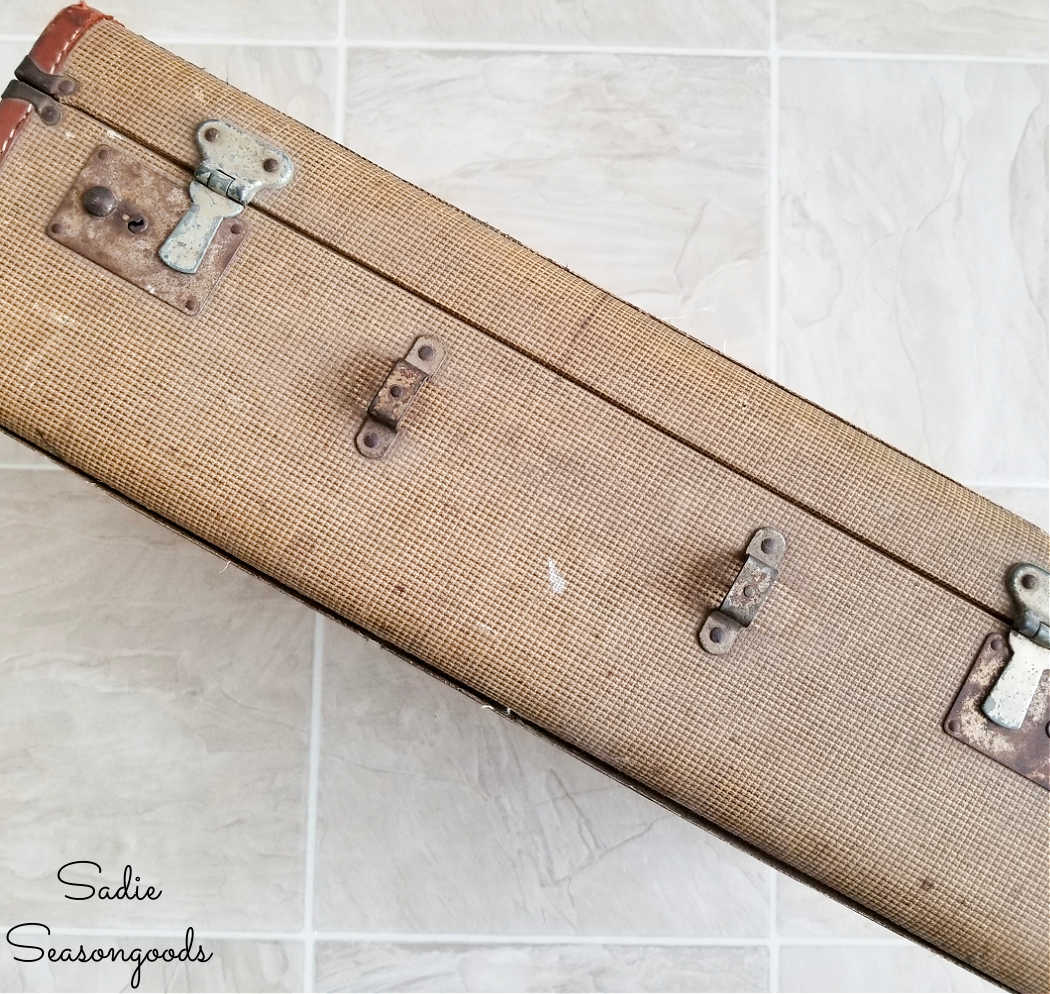 how to fix a broken handle on a vintage suitcase