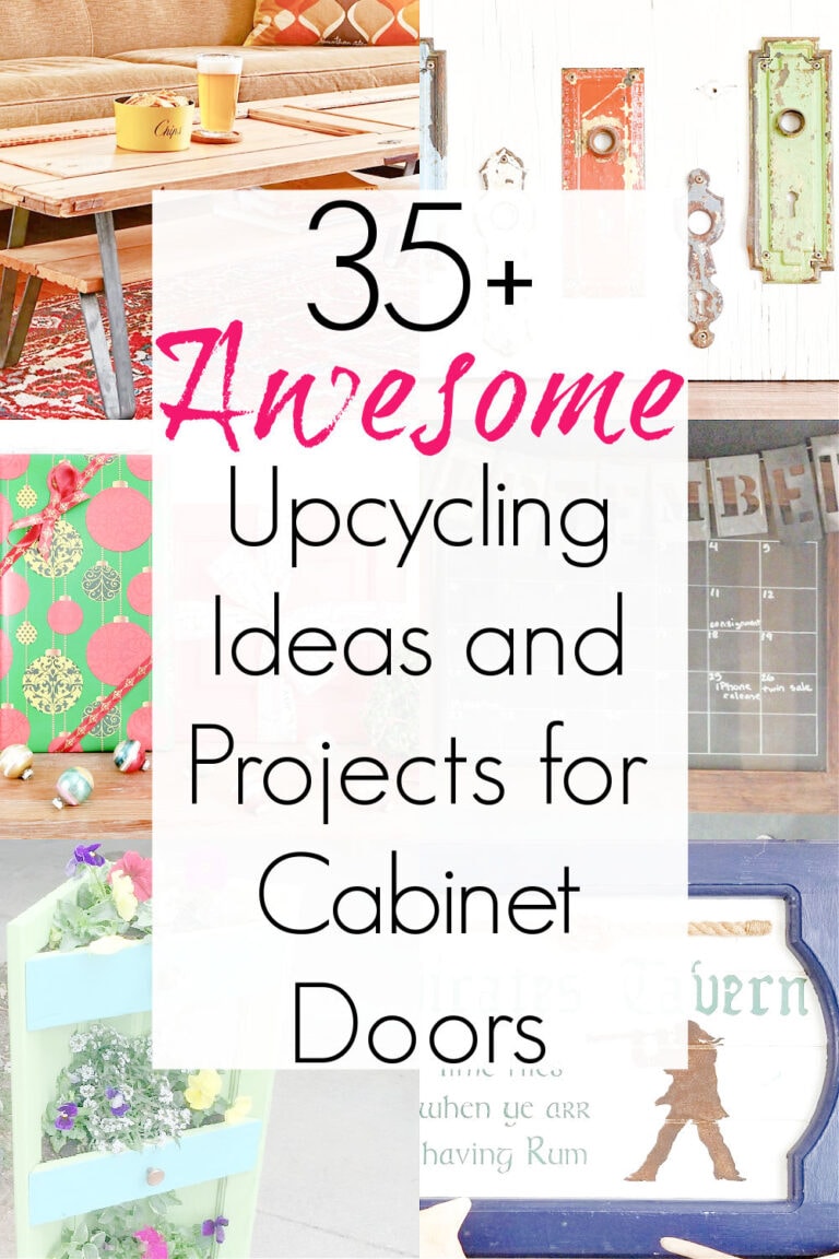 Upcycling Ideas Projects that Repurpose Cabinet Doors