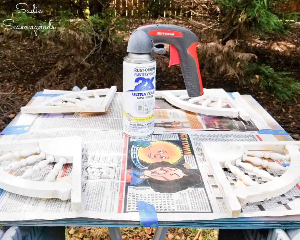 Painting the porch brackets